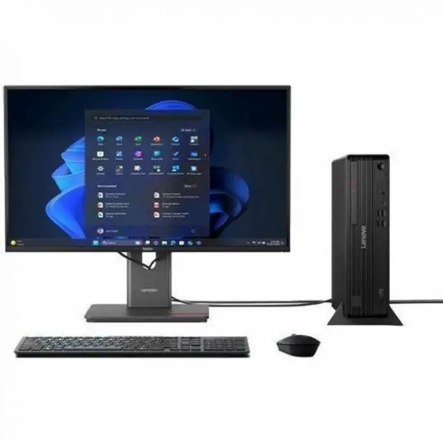 Alt view image 3 of 7 - Lenovo ThinkCentre M70s Gen 6 12YK001AUS Desktop AI Computer - Intel Core Ultra 5 225 - 16 GB - 512 GB SSD - Small Form Factor - Black - Intel Q870 Chip - Windows 11 Pro - Intel DDR5 SDRAM - DVD-Write