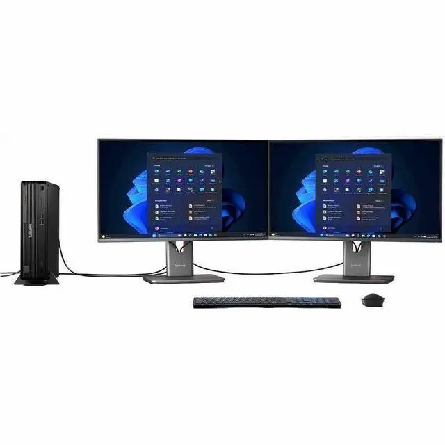 Alt view image 4 of 7 - Lenovo ThinkCentre M70s Gen 6 12YK001AUS Desktop AI Computer - Intel Core Ultra 5 225 - 16 GB - 512 GB SSD - Small Form Factor - Black - Intel Q870 Chip - Windows 11 Pro - Intel DDR5 SDRAM - DVD-Write