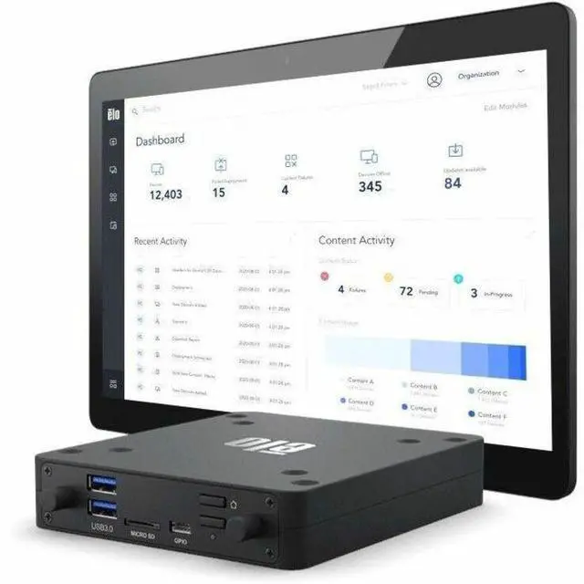 Alt view image 2 of 8 - Elo Backpack 5 E620713 Digital Signage Appliance - Qualcomm Snapdragon QCS6490 - 8 GB - 1080p, 2160p - HDMI - USB - Wireless LAN - Bluetooth - Ethernet - Android 14 - Black