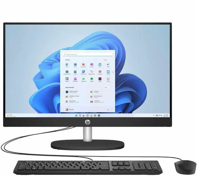 Alt view image 2 of 14 - HP 24-cr0000a 24-cr0430 All-in-One Computer - Intel N-Series i3-N300 - 8 GB - 256 GB SSD - 23.8" Full HD - Desktop - Jet Black - Intel Chip - 1920 x 1080 - Windows 11 Home - Intel UHD Graphics DD