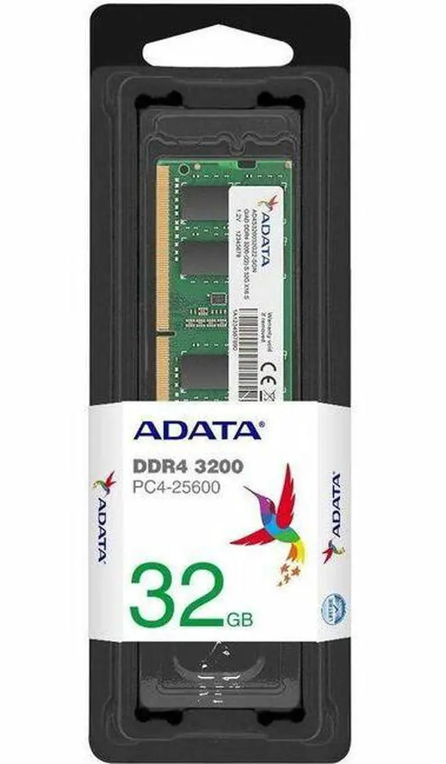 Alt view image 3 of 3 - Adata 32GB 260-Pin DDR4 SO-DIMM DDR4 3200 (PC4 25600) Laptop Memory AD4S320032G22-SGN