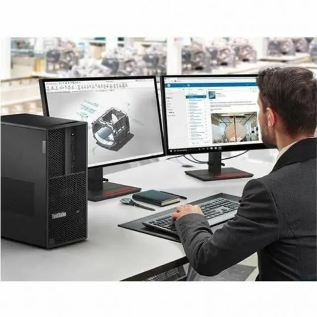 Alt view image 7 of 8 - Lenovo ThinkStation P3 Gen 2 30HT007XUS Workstation - Intel Core Ultra 7 265 - 32 GB - 1 TB SSD - Windows 11 Pro - 2x NVIDIA RTX 2000 Ada 16 GB - DVD-Writer - Gigabit Ethernet - Wireless LAN
