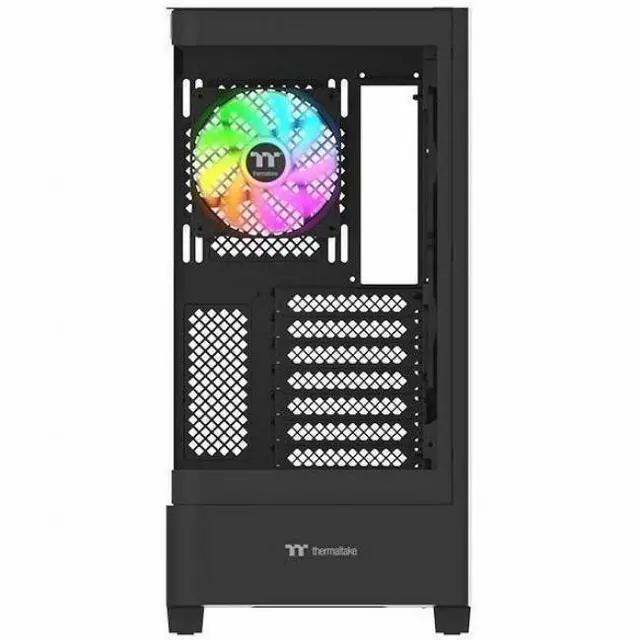 Alt view image 14 of 14 - Thermaltake View 290; Mid Tower; 3x120mm ARGB Lite Fans Included; 360mm Radiator Support; 450mm GPU Clearance; Hidden Connector Support; Rotatable PCIe Slots; 200mm PSU Clearance; Black; CA-11G-00M1WN-00
