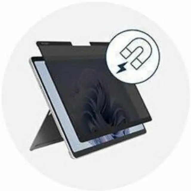 Alt view image 2 of 8 - Kensington MagPro Elite Magnetic Privacy Screen Filter for Surface Pro 12" - For 12" Notebook - Glare Resistant, Fingerprint Resistant, Scratch Resistant - Anti-glare - for Microsoft