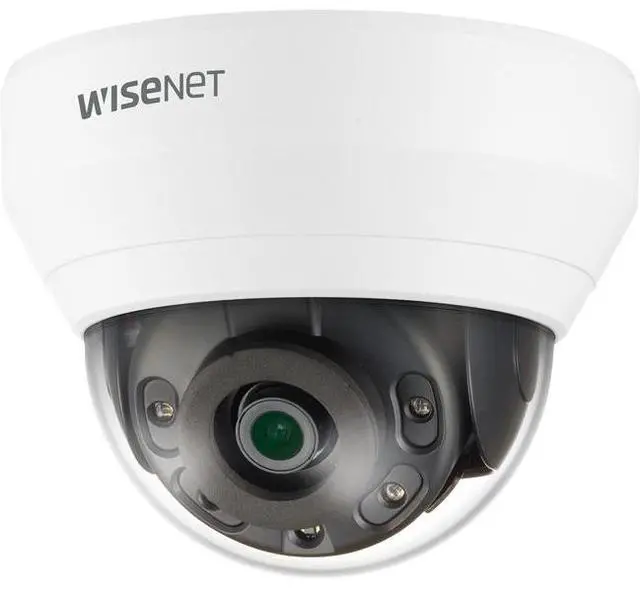 Main image of Wisenet QND-7012R 4 Megapixel Network Camera - Color - Dome - White - 65.62 ft Infrared Night Vision - H.265, H.264, Motion JPEG, H.265M, H.265H, H.264M, H.264H - 2560 x 1440 - 2.80 mm Fixed Lens - 30