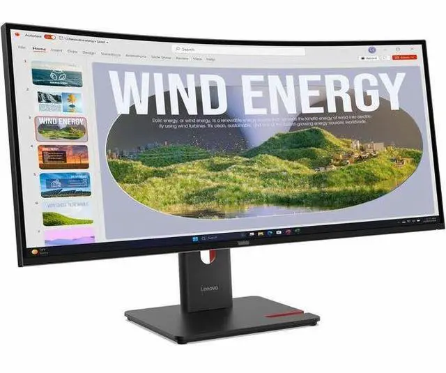 Alt view image 8 of 20 - Lenovo ThinkVision T34WD-40 34 inch Monitor