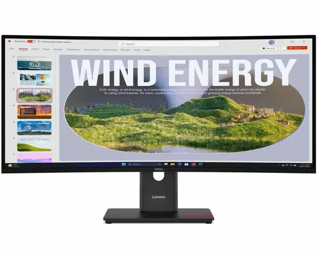 Alt view image 11 of 20 - Lenovo ThinkVision T34WD-40 34 inch Monitor