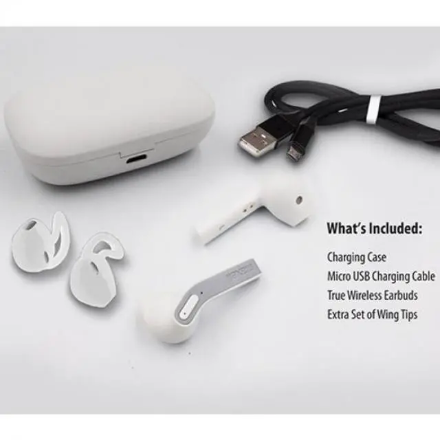 Alt view image 15 of 18 - Jelleez True Wireless Earbuds Bluetooth Connectivity Comfort Fit- White