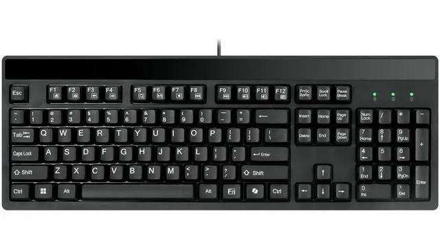 Alt view image 2 of 6 - Adesso EasyTouch 130 Full Sized Wired Mechanical Keyboard With CoPilot AI Hotkey - Cable Connectivity - USB Interface - RGB LED - 104 Key(s) - CoPilot, Multimedia Hot Key(s) - Windows, Mac OS - Englis