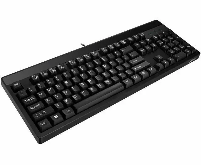 Alt view image 6 of 6 - Adesso EasyTouch 130 Full Sized Wired Mechanical Keyboard With CoPilot AI Hotkey - Cable Connectivity - USB Interface - RGB LED - 104 Key(s) - CoPilot, Multimedia Hot Key(s) - Windows, Mac OS - Englis