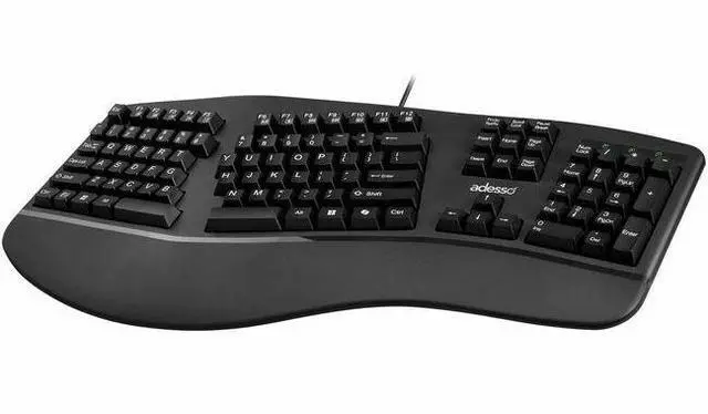 Main image of Adesso EasyTouch 150 Keyboard - Cable Connectivity - USB Interface - 104 Key(s) - CoPilot Hot Key(s) - Windows, Mac OS - English (US) - PC, Mac - CHERRY MX Brown Keyswitch