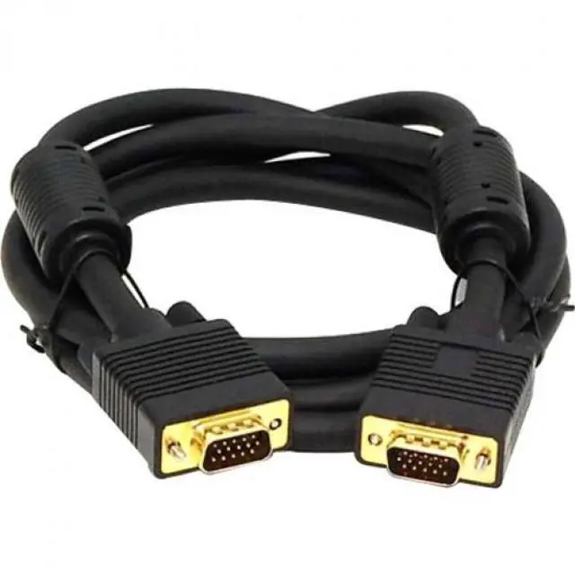 Alt view image 17 of 17 - Monoprice Super VGA Monitor Cable - 6 Feet - Black | Male to Male with Ferrite Cores (Gold Plated)