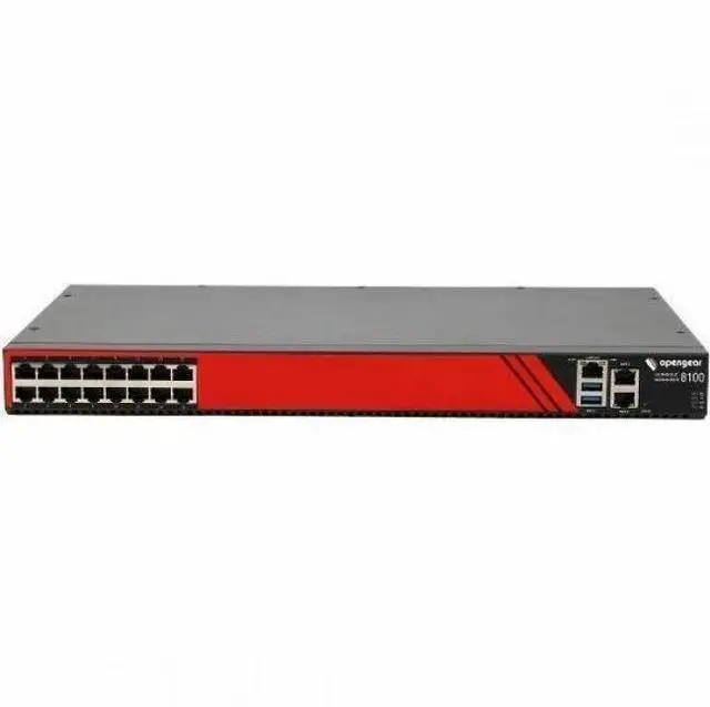 Alt view image 2 of 2 - Opengear CM8100 CM8116 Console Server - 1.95 GB - DDR4 SDRAM - Twisted Pair - 2 x Network (RJ-45) - 2 x USB - 16 x Serial Port - 10/100/1000Base-T - Gigabit Ethernet - Management Port - Rack-mountable