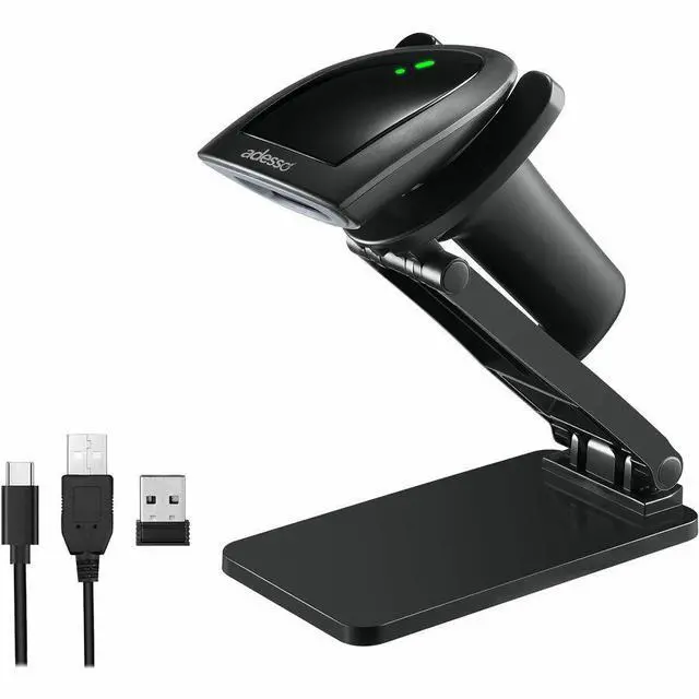 Alt view image 5 of 6 - Adesso NuScan 2900 Bluetooth and Wireless 2D Barcode Scanner - Wireless Connectivity - 2D, 1D - CMOS - Bluetooth - IP42 - Warehouse, Inventory,