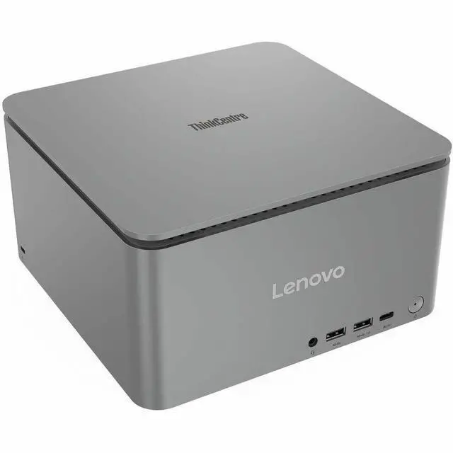Alt view image 2 of 9 - Lenovo ThinkCentre neo Ultra 12W1001DUS Desktop Computer - Intel Core i7 14th Gen i7-14700 - vPro Technology - 32 GB - 1 TB SSD - Tiny - Luna Gray - Intel Chip - Windows 11 Pro - NVIDIA GeForce RTX 40