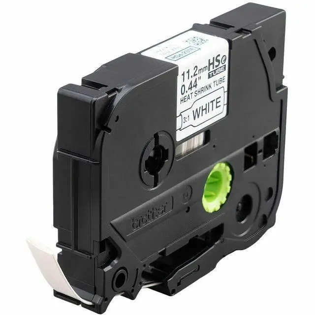 Alt view image 4 of 6 - Brother Laminated Tape for P-touch Label Marker - - DiameterTape - Black on White - Laminated - Heat-shrinkable - For Label Maker - 1 Each