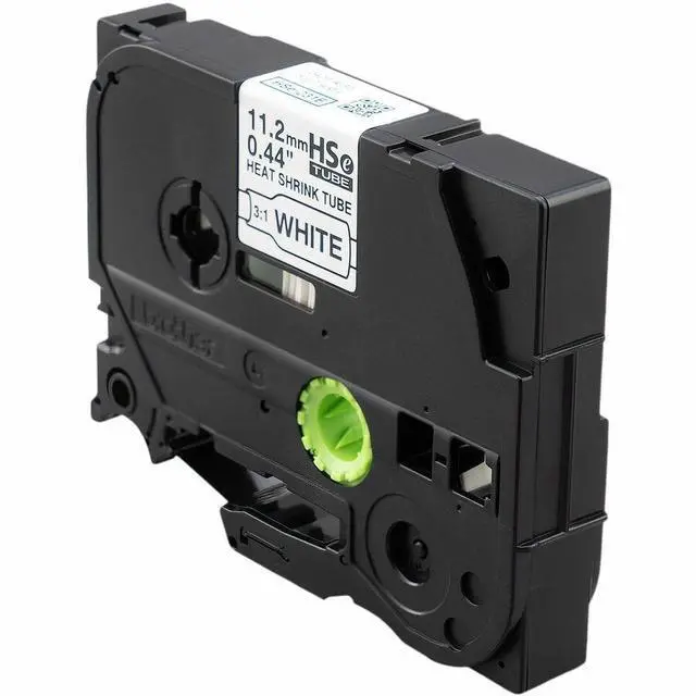 Alt view image 3 of 6 - Brother Laminated Tape for P-touch Label Marker - - DiameterTape - Black on White - Laminated - Heat-shrinkable - For Label Maker - 1 Each