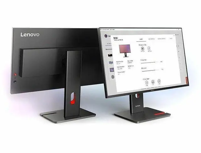 Alt view image 2 of 9 - Lenovo ThinkVision T24-40 24" Class Full HD LED Monitor - 16:9 - Eclipse Black - 23.8" Viewable - In-plane Switching (IPS) Technology - WLED Backlight - 1920 x 1080 - 16.7 Million Colors - 2
