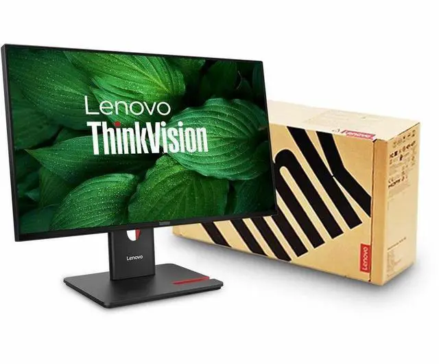 Alt view image 4 of 9 - Lenovo ThinkVision T24-40 24" Class Full HD LED Monitor - 16:9 - Eclipse Black - 23.8" Viewable - In-plane Switching (IPS) Technology - WLED Backlight - 1920 x 1080 - 16.7 Million Colors - 2