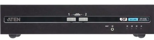 Main image of ATEN 2-Port USB DisplayPort Dual Display Secure KVM Switch (PSD PP v4.0 Compliant) - 2 Computer(s) - 1 Local User(s) - 3840 x 2160 - 50 Hz, 60 Hz - 4 x USB - 6 x DisplayPort - Desktop