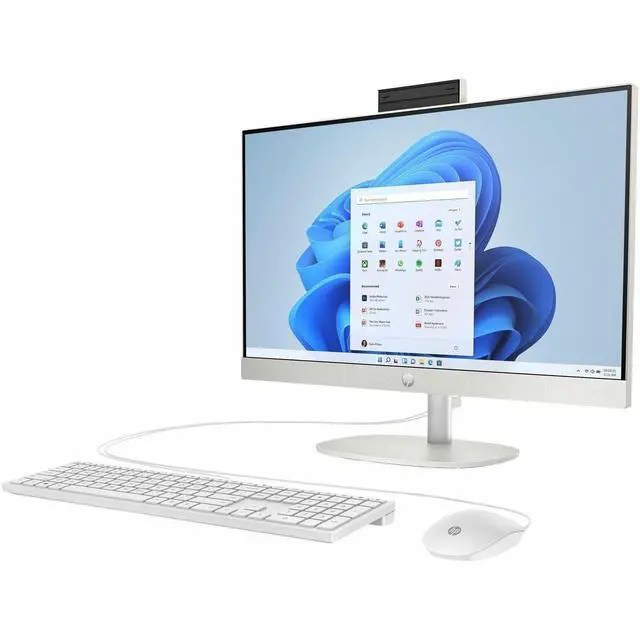 Alt view image 11 of 20 - HP 24CR0410 23.8 inch All-in-One Desktop - AMD Athlon Silver 7120U - AMD Radeon Graphics - 8GB/256GB - Windows 11 Home