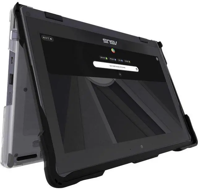Alt view image 2 of 8 - Gumdrop SlimTech for Asus CR1100 (2-in-1 and Clamshell) - For Asus Chromebook - Textured Grip - Shock Proof, Bump Resistant, Scratch Resistant, Scuff Resistant - Thermoplastic Polyurethane (TPU)