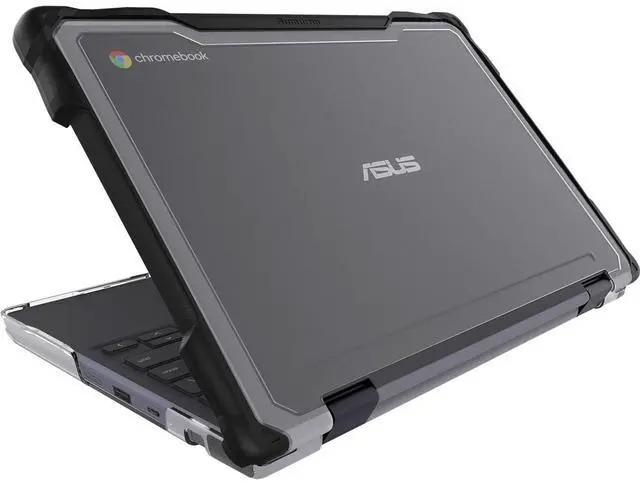Alt view image 6 of 8 - Gumdrop SlimTech for Asus CR1100 (2-in-1 and Clamshell) - For Asus Chromebook - Textured Grip - Shock Proof, Bump Resistant, Scratch Resistant, Scuff Resistant - Thermoplastic Polyurethane (TPU)