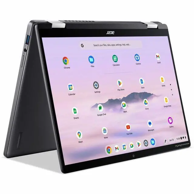 Alt view image 3 of 7 - Acer Chromebook Plus Spin 714 CPE794-1N CPE794-1N-56FV 14" Touchscreen Convertible 2 in 1 Chromebook - WUXGA - Intel Core Ultra 5 125U - 16 GB - 256 GB SSD - English (US) Keyboard - Iron - Intel