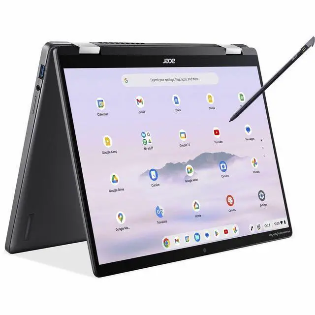 Alt view image 7 of 7 - Acer Chromebook Plus Spin 714 CPE794-1N CPE794-1N-56FV 14" Touchscreen Convertible 2 in 1 Chromebook - WUXGA - Intel Core Ultra 5 125U - 16 GB - 256 GB SSD - English (US) Keyboard - Iron - Intel