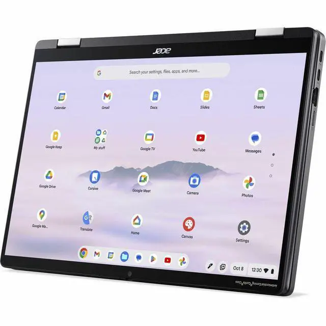 Alt view image 4 of 7 - Acer Chromebook Plus Spin 714 CPE794-1N CPE794-1N-56FV 14" Touchscreen Convertible 2 in 1 Chromebook - WUXGA - Intel Core Ultra 5 125U - 16 GB - 256 GB SSD - English (US) Keyboard - Iron - Intel