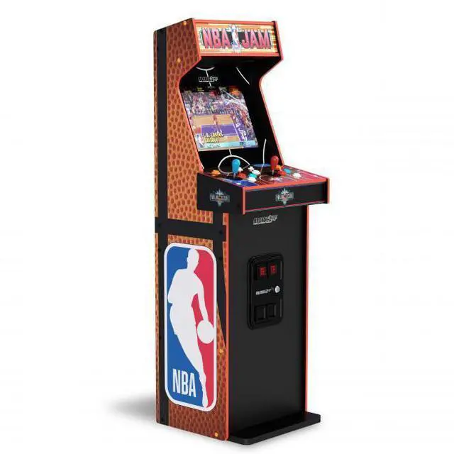 Alt view image 7 of 9 - Arcade1up ARCU400811 NBA Jam Deluxe 2-Player Arcade Cabinet