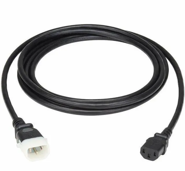Main image of Eaton Tripp Lite Series PDU Power Cord, C13 to P-Lock C14 - North America and Europe Rated, 10A, 250V, 18AWG, 6 ft. (1.83m), Black - For PDU, Server, Switch, Computer, Rack, Cabinet, Printer, Workstat