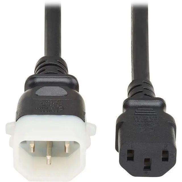 Alt view image 2 of 7 - Eaton Tripp Lite Series PDU Power Cord, C13 to P-Lock C14 - North America and Europe Rated, 10A, 250V, 18AWG, 6 ft. (1.83m), Black - For PDU, Server, Switch, Computer, Rack, Cabinet, Printer, Workstat