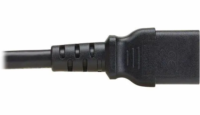 Alt view image 6 of 7 - Eaton Tripp Lite Series PDU Power Cord, C13 to P-Lock C14 - North America and Europe Rated, 10A, 250V, 18AWG, 6 ft. (1.83m), Black - For PDU, Server, Switch, Computer, Rack, Cabinet, Printer, Workstat