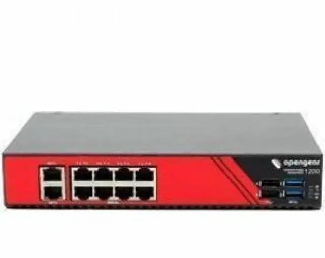 Main image of Opengear OM1200 Operations Manager - 3.91 GB - DDR3 SDRAM - Twisted Pair - 2 x Network (RJ-45) - 4 x USB - 8 x Serial Port - 10/100/1000Base-T - Gigabit Ethernet - Compact