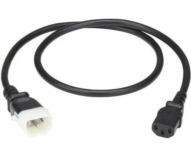 Main image of Eaton Tripp Lite Series PDU Power Cord, C13 to P-Lock C14 - North America and Europe Rated, 10A, 250V, 18 AWG, 2 ft. (0.6 m), Black - For PDU, Computer, Monitor, HDTV, Printer, Server, UPS, Network De