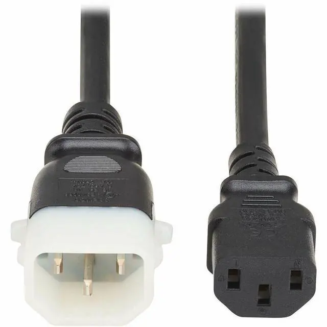 Alt view image 3 of 7 - Eaton Tripp Lite Series PDU Power Cord, C13 to P-Lock C14 - North America and Europe Rated, 10A, 250V, 18 AWG, 2 ft. (0.6 m), Black - For PDU, Computer, Monitor, HDTV, Printer, Server, UPS, Network De