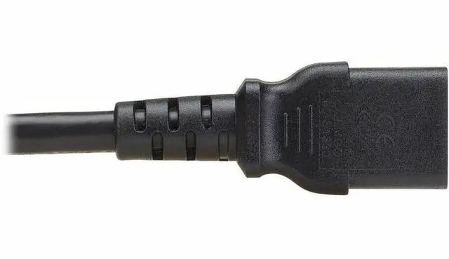Alt view image 4 of 7 - Eaton Tripp Lite Series PDU Power Cord, C13 to P-Lock C14 - North America and Europe Rated, 10A, 250V, 18 AWG, 2 ft. (0.6 m), Black - For PDU, Computer, Monitor, HDTV, Printer, Server, UPS, Network De