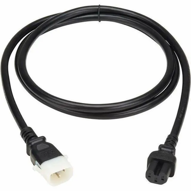 Main image of Eaton Tripp Lite Series PDU Power Cord, C15 to P-Lock C14 - Heavy-Duty, 15A, 250V, 14 AWG, 6 ft. (1.8 m), Black - For PDU, Computer, Monitor, HDTV, Printer, Server, UPS, Network Device, Switch, Workst