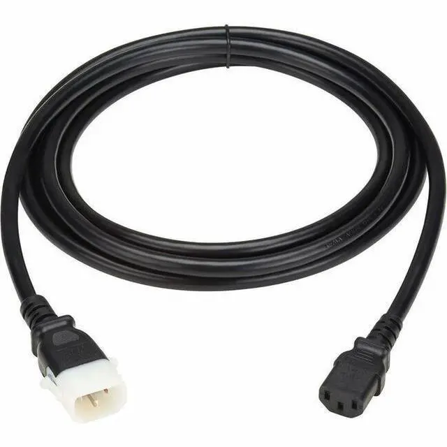 Main image of Eaton Tripp Lite Series PDU Power Cord, C13 to P-Lock C14 - Heavy-Duty, 15A, 250V, 14 AWG, 10 ft. (3.1 m), Black - For PDU, Computer, Monitor, HDTV, Printer, Server, UPS, Network Device, Switch, Works