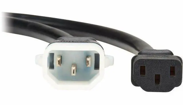 Alt view image 5 of 7 - Eaton Tripp Lite Series PDU Power Cord, C13 to P-Lock C14 - Heavy-Duty, 15A, 250V, 14 AWG, 10 ft. (3.1 m), Black - For PDU, Computer, Monitor, HDTV, Printer, Server, UPS, Network Device, Switch, Works