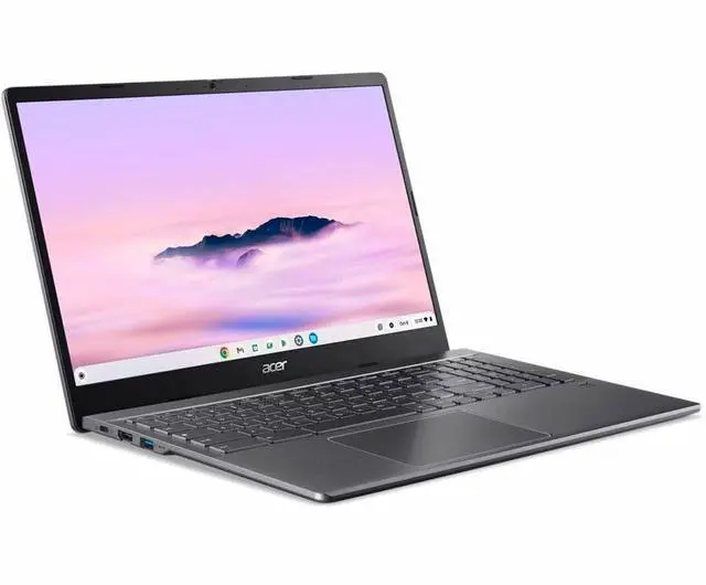 Alt view image 7 of 9 - Acer Chromebook Plus 515 CBE595-2 CBE595-2-36JT 15.6" Chromebook - Full HD - Intel Core 3 100U - 8 GB - 256 GB SSD - English (US) Keyboard - Iron