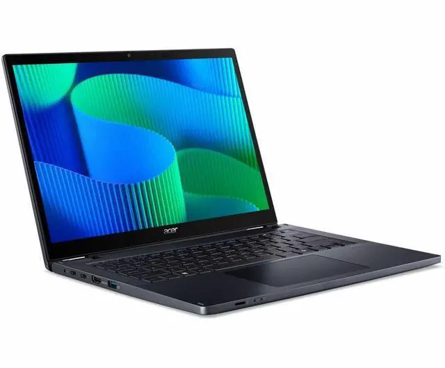 Alt view image 5 of 9 - Acer TravelMate P4 Spin 14 P414RN-54 TMP414RN-54-72F5 14" Touchscreen Convertible 2 in 1 Notebook - WUXGA - Intel Core Ultra 7 155U - 16 GB - 1 TB SSD - English Keyboard - Blue