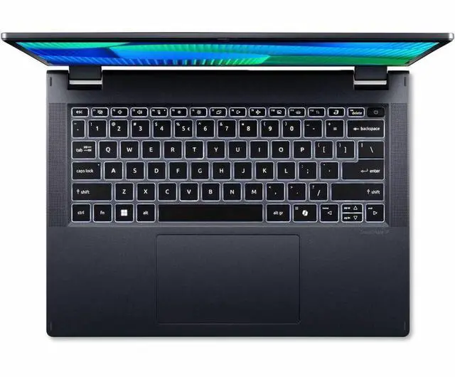 Alt view image 9 of 9 - Acer TravelMate P4 Spin 14 P414RN-54 TMP414RN-54-72F5 14" Touchscreen Convertible 2 in 1 Notebook - WUXGA - Intel Core Ultra 7 155U - 16 GB - 1 TB SSD - English Keyboard - Blue