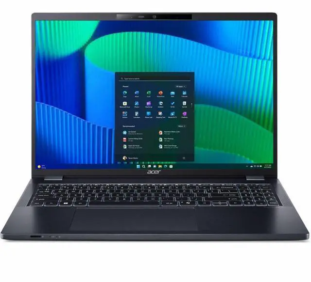Alt view image 5 of 9 - Acer TravelMate P4 16 P416-53 TMP416-53-59NC 16" Notebook - WUXGA - Intel Core Ultra 5 125U - 16 GB - 512 GB SSD - English Keyboard - Blue