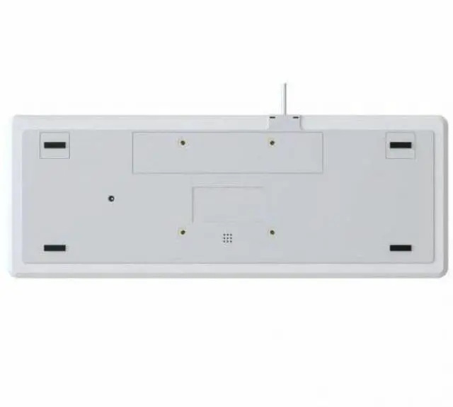 Alt view image 8 of 8 - TG3 Electronics 103 Key Washable Low Profile Keyboard White w/ Green Backlight
