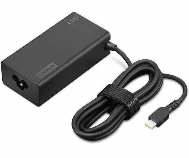 Main image of Lenovo 65W Standard USB-C AC Adapter Gen 2 - 65 W - 3.28 ft Cable - 120 V AC, 230 V AC Input - Black Box