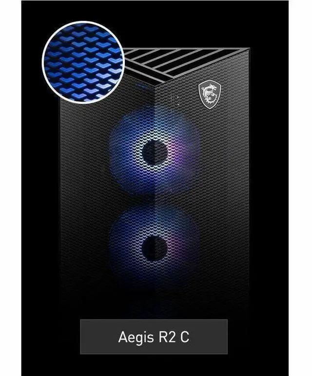 Alt view image 8 of 9 - MSI Aegis R2 14th C14NVV9-1440US Gaming Desktop Computer, Intel Core i9-14900F 2.0GHz, 32GB RAM, 1TB SSD, NVIDIA GeForce RTX 5080 16GB, Windows 11 Pro, Black