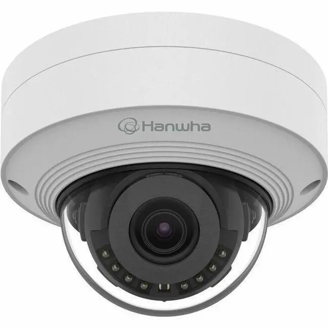 Main image of Hanwha QNV-C8011R 5 Megapixel Network Camera - Color - Dome - White - 65.62 ft Infrared Night Vision - H.265, H.265M, H.265H, H.264, H.264M, H.264H, MJPEG - 2592 x 1944 - 3 mm Fixed Lens - 30 fps - CM