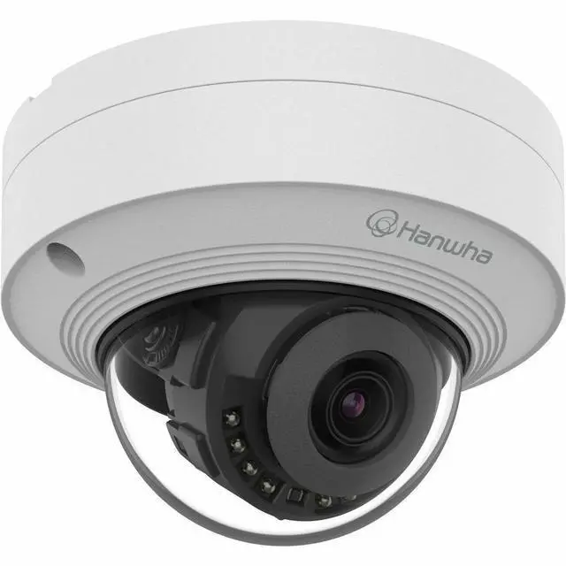 Alt view image 2 of 4 - Hanwha QNV-C8011R 5 Megapixel Network Camera - Color - Dome - White - 65.62 ft Infrared Night Vision - H.265, H.265M, H.265H, H.264, H.264M, H.264H, MJPEG - 2592 x 1944 - 3 mm Fixed Lens - 30 fps - CM